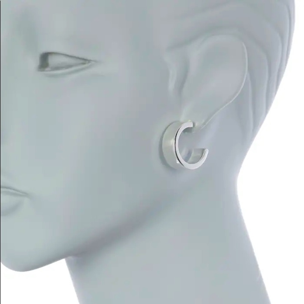 ARGENTO VIVO Wide Ribbon Hoop Earrings